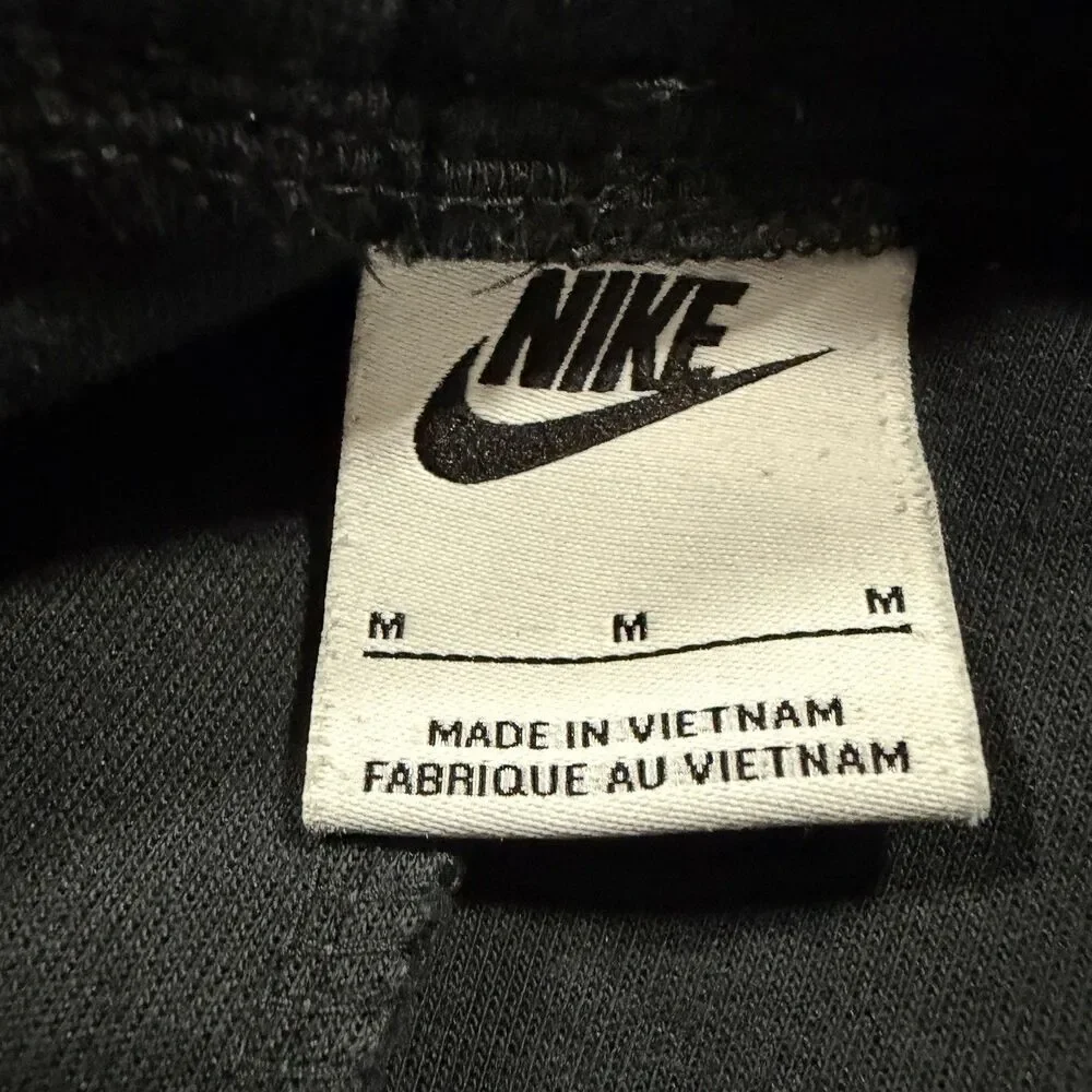 Nike Pants Medium Black Tech Fleece Joggers Performance Gym Zip Pocket Mens